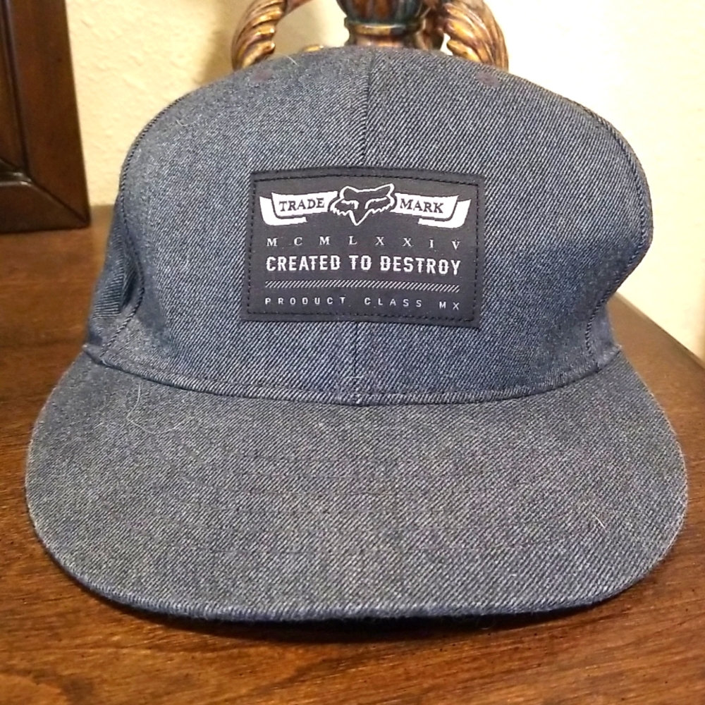 Fox Brand Created To Destroy Dark Gray Adjustable… - image 1